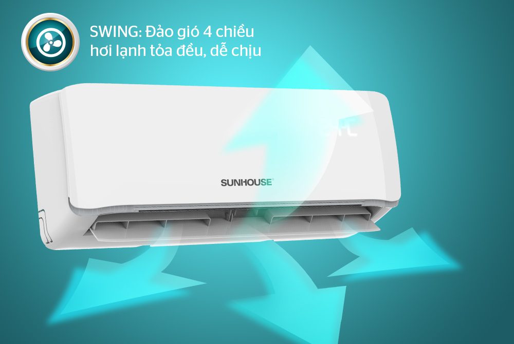 Điều hòa không khí một chiều 12000BTU CHÍNH HÃNG SUNHOUSE SHR-AW12C310 09
