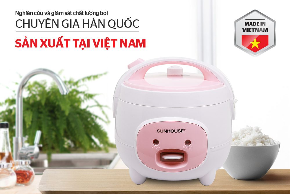 NỒI CƠM ĐIỆN 1.2L CHÍNH HÃNG SUNHOUSE SHD8217W 1