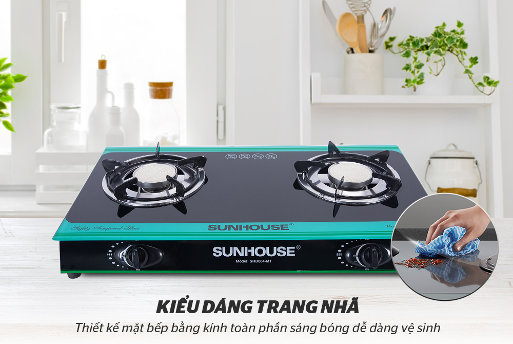 BẾP GAS DƯƠNG HỒNG NGOẠI CHÍNH HÃNG SUNHOUSE SHB004MT 1