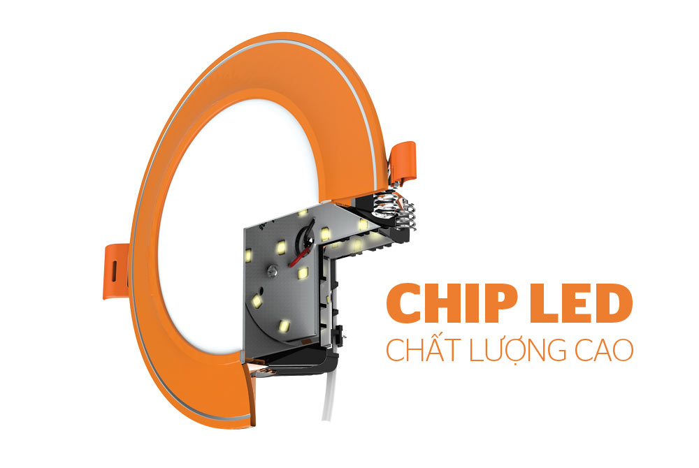 DOWNLIGHT MẶT CONG VÀNG 3 MÀU CHÍNH HÃNG SUNHOUSE SHE-DL05-3/7W-MCV 1