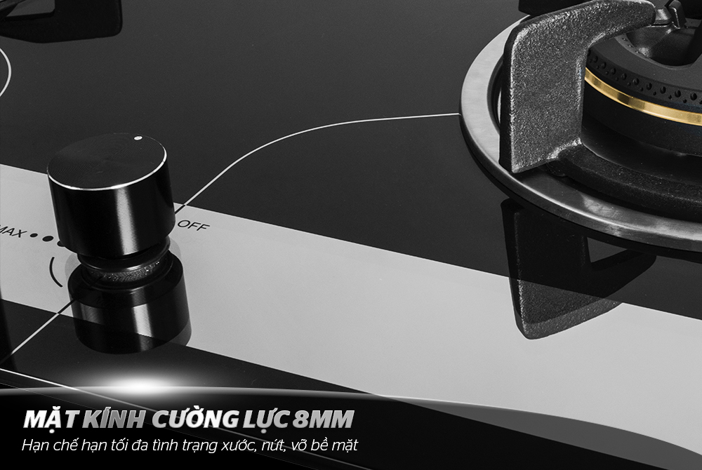 BẾP GAS ÂM KÍNH CHÍNH HÃNG SUNHOUSE SHB8836 3