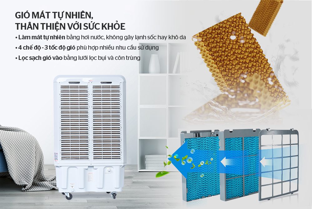 MÁY LÀM MÁT KHÔNG KHÍ CHÍNH HÃNG SUNHOUSE SHD7772 - 4