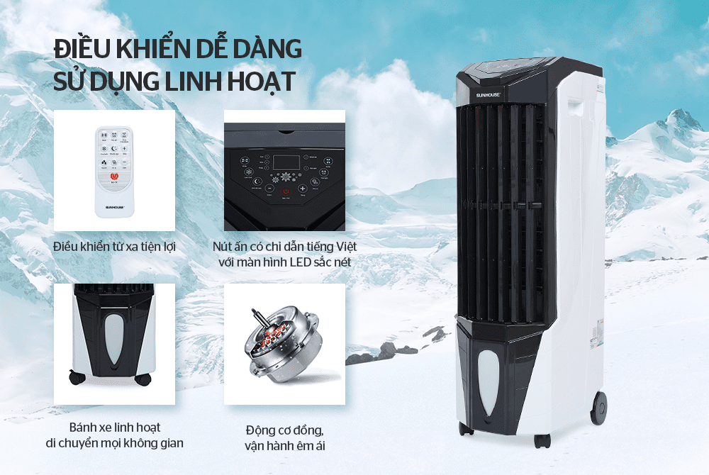 MÁY LÀM MÁT KHÔNG KHÍ CHÍNH HÃNG SUNHOUSE SHD7719 - 4
