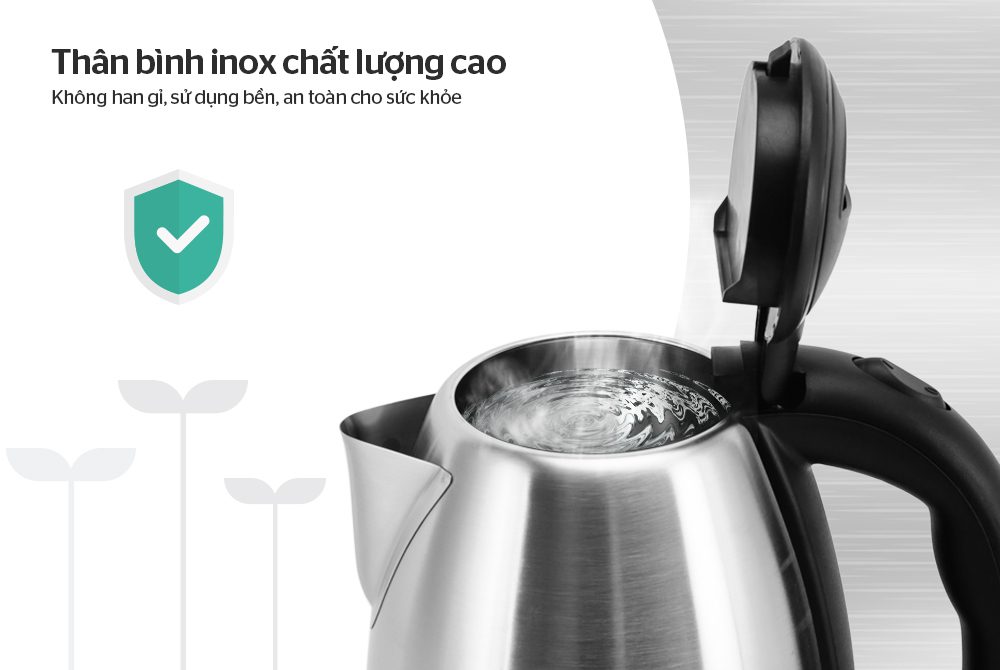 Ấm siêu tốc inox CHÍNH HÃNG SUNHOUSE SHD1182 003
