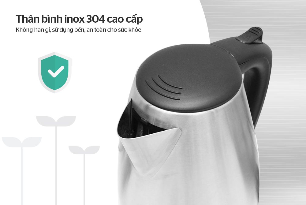 Ấm siêu tốc inox CHÍNH HÃNG SUNHOUSE SHD1370 003