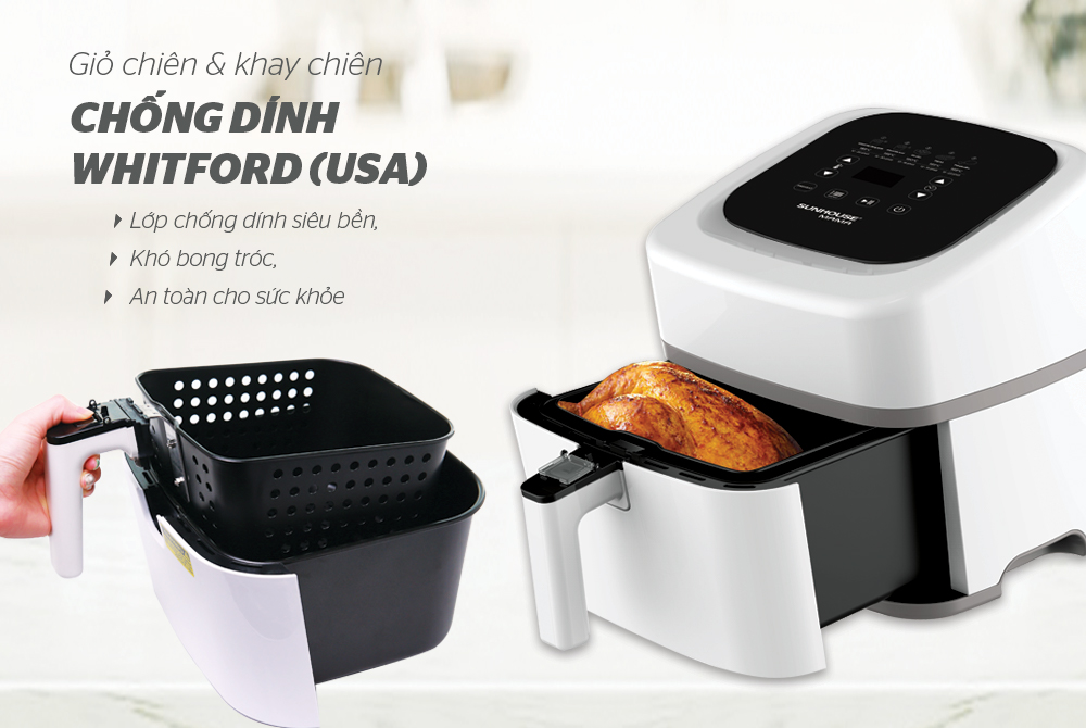 Sở hữu công thức “vàng” làm caramel thơm ngon, mịn mượt bằng nồi chiên không dầu CHÍNH HÃNG SUNHOUSE 7