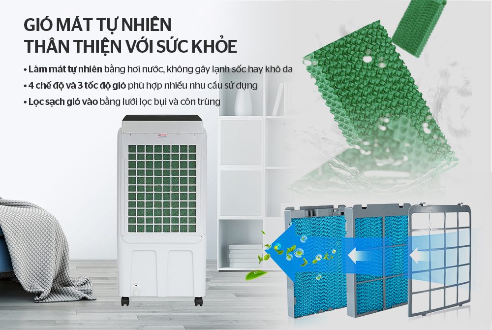 MÁY LÀM MÁT KHÔNG KHÍ CHÍNH HÃNG SUNHOUSE SHD7727 - 5