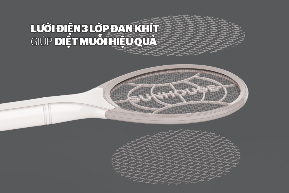 VỢT MUỖI CHÍNH HÃNG SUNHOUSE SHE-MT1702 3