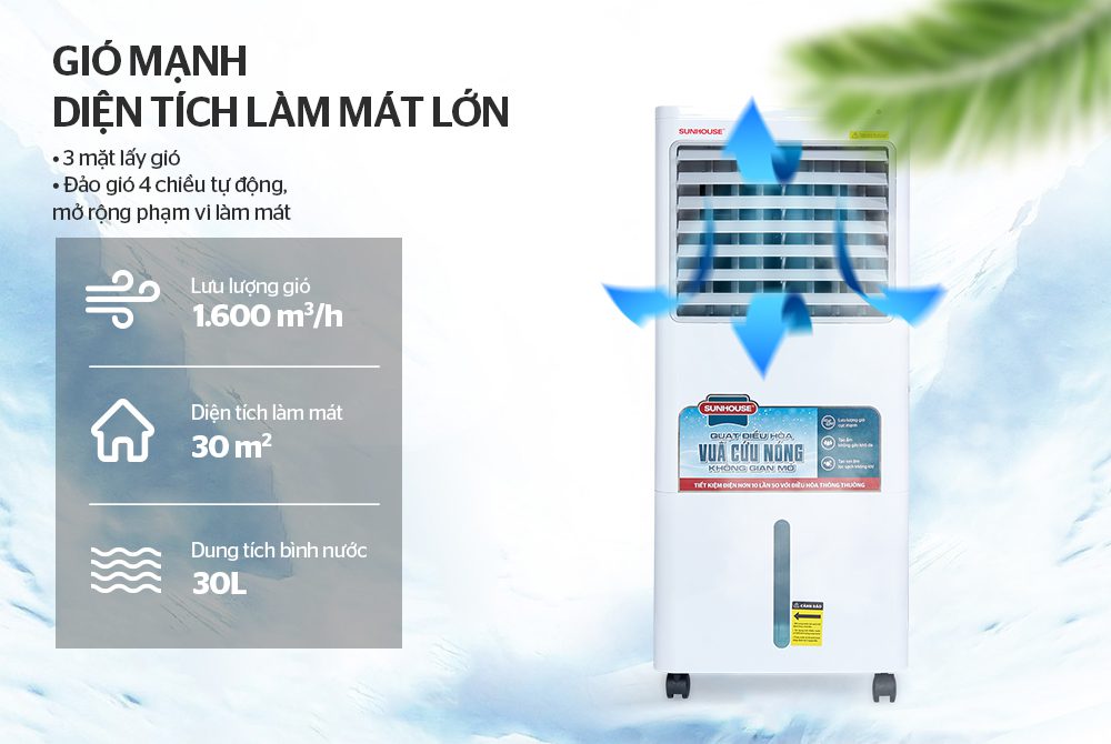 MÁY LÀM MÁT KHÔNG KHÍ CHÍNH HÃNG SUNHOUSE SHD7721 - 6