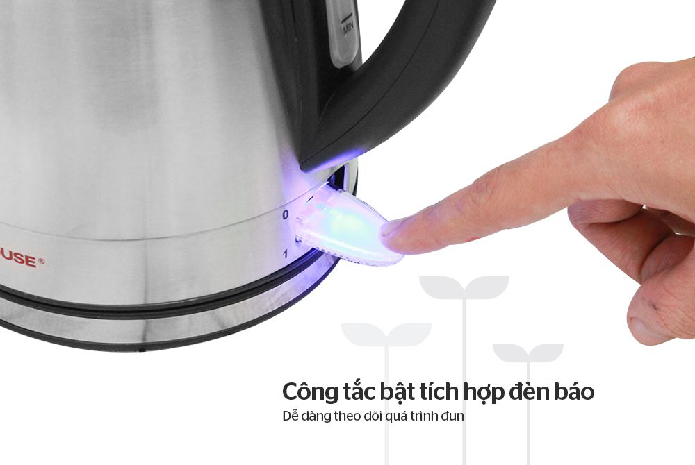 Ấm siêu tốc inox CHÍNH HÃNG SUNHOUSE SHD1370 009