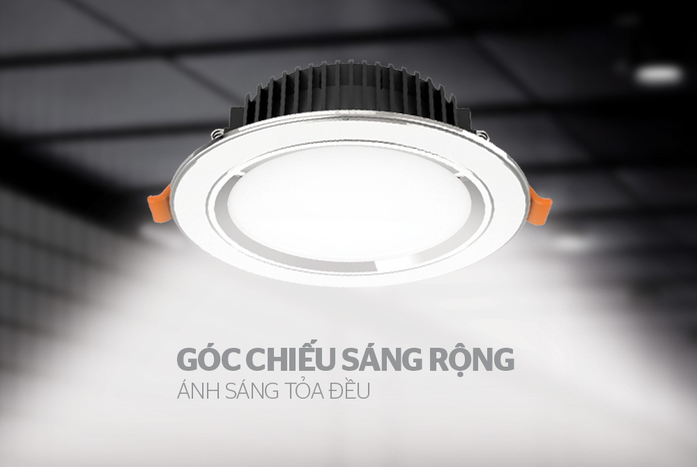 DOWNLIGHT VIỀN BẠC 1 MÀU CHÍNH HÃNG SUNHOUSE SHE-DL01-1/9W-VB 3