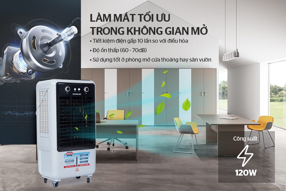 MÁY LÀM MÁT KHÔNG KHÍ CHÍNH HÃNG SUNHOUSE SHD7750 - 7