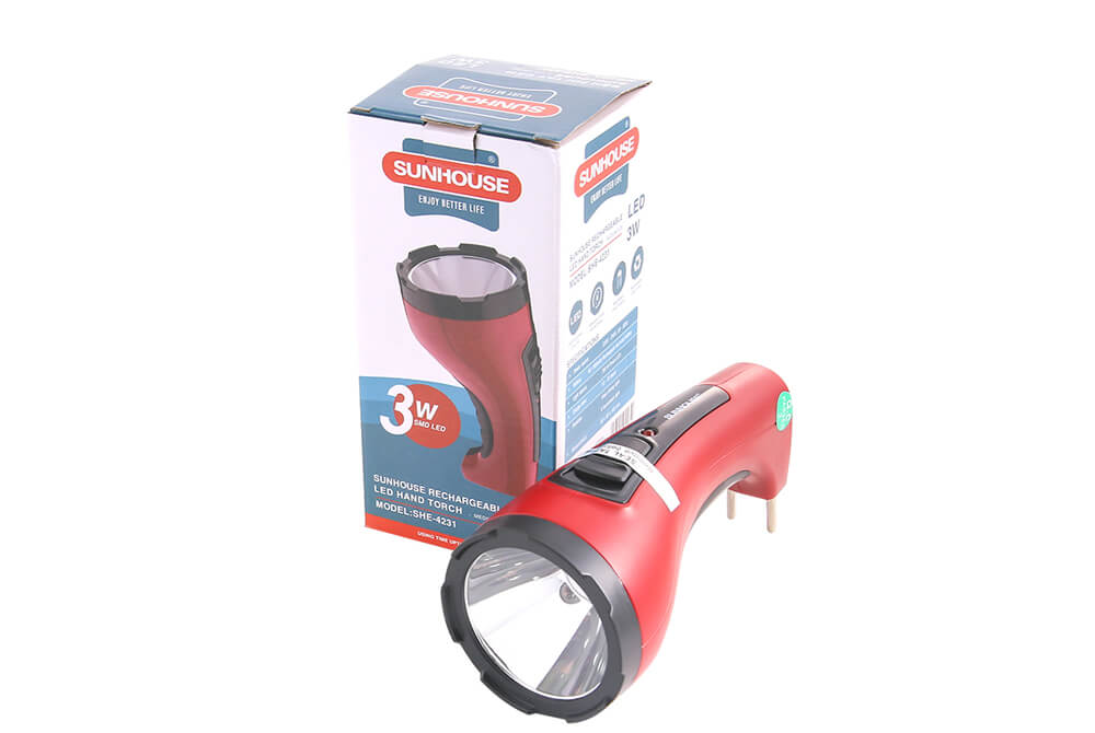 Đèn pin tay cầm CHÍNH HÃNG SUNHOUSE SHE-4231 cỡ trung 004