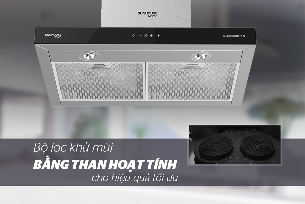 MÁY HÚT MÙI CAO CẤP CHỮ “T” CHÍNH HÃNG SUNHOUSE MAMA MMB6817-70 6