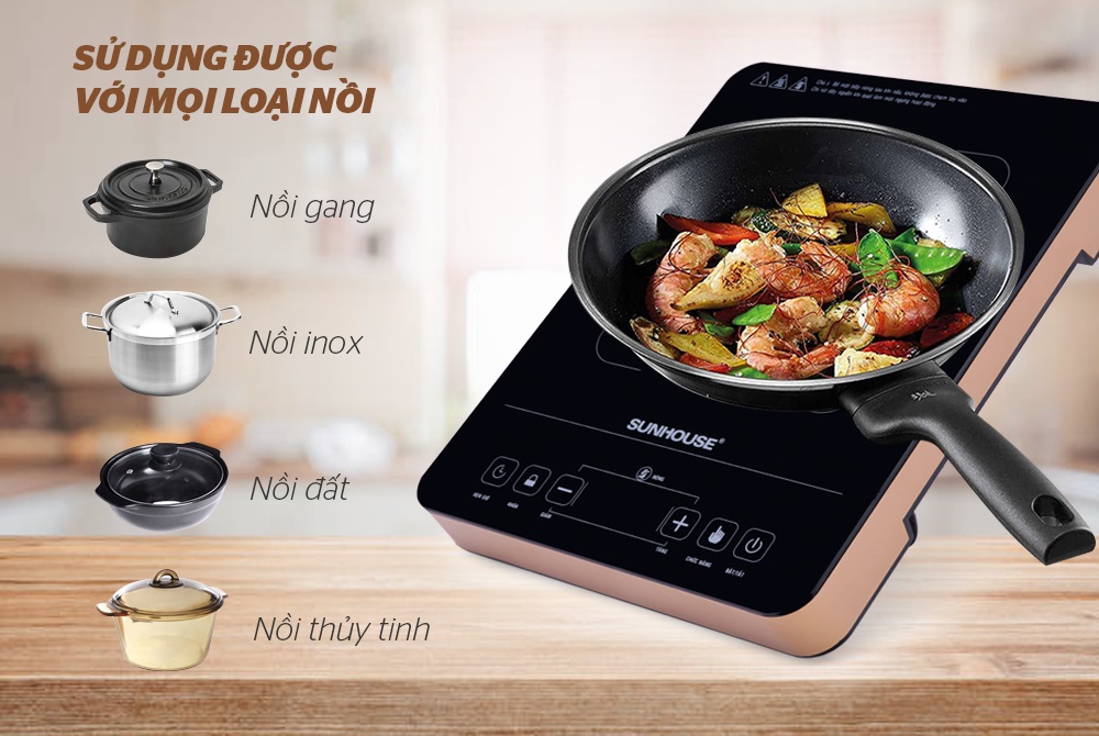 Các chế độ nấu tuyệt vời mà bếp hồng ngoại đơn CHÍNH HÃNG SUNHOUSE sở hữu 3