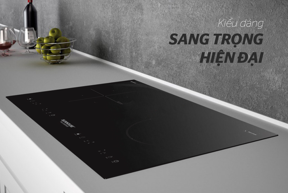 BẾP ĐÔI ĐIỆN TỪ HỒNG NGOẠI CHÍNH HÃNG SUNHOUSE SHB9105MT 2