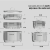 BỘ NỒI CHẢO INOX 5 MÓN EASY COOK CHÍNH HÃNG SUNHOUSE SHG996E