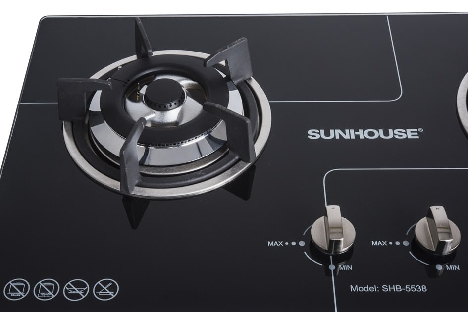Bếp gas âm kính CHÍNH HÃNG SUNHOUSE SHB5538 004
