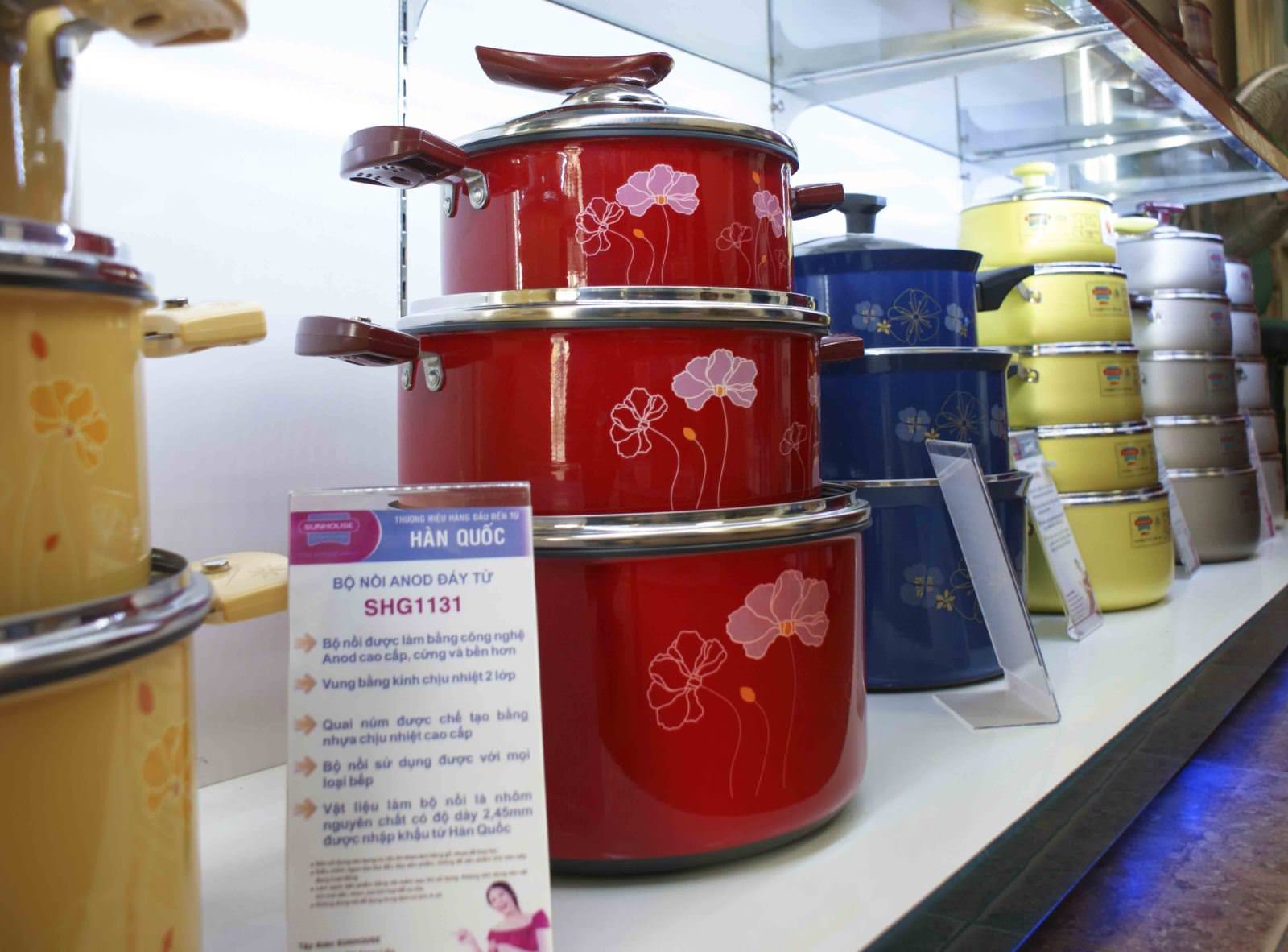 Bộ nồi nấu ăn Anod Sunhouse tiện dụng cho ngày tết 7