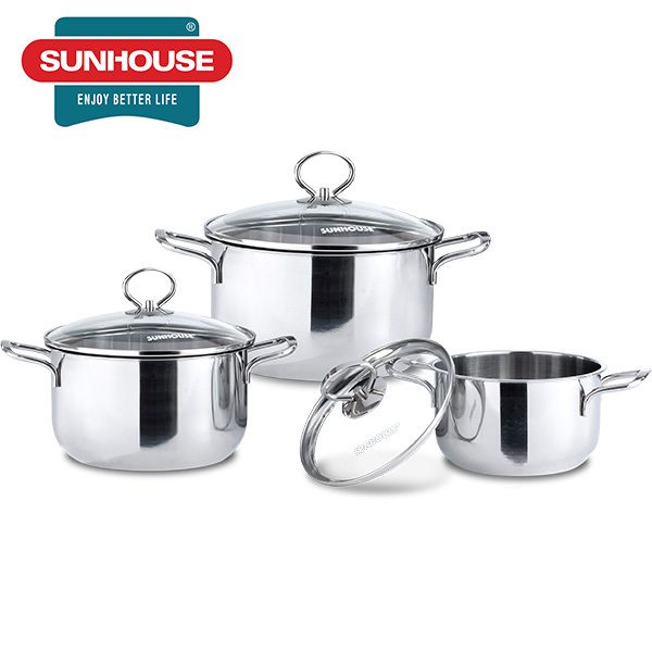 5 bộ nồi inox 304 đáng mua hiện nay tại CHÍNH HÃNG SUNHOUSE GROUP