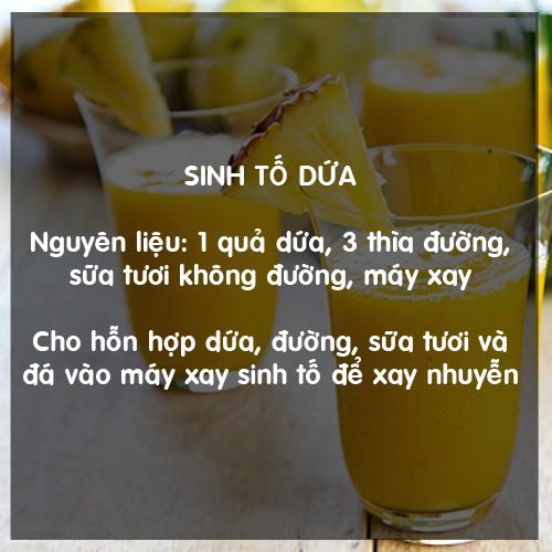 Các món sinh tố giải nhiệt, làm đẹp da ngày hè 1
