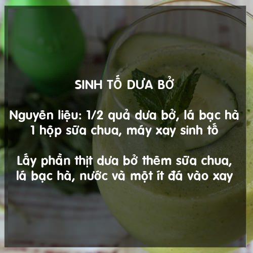 Các món sinh tố giải nhiệt, làm đẹp da ngày hè 2
