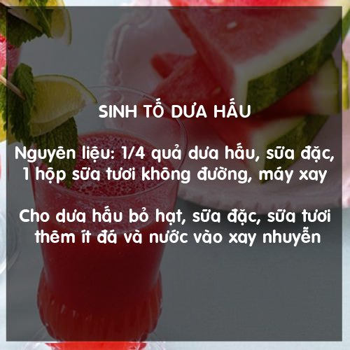 Các món sinh tố giải nhiệt, làm đẹp da ngày hè 3