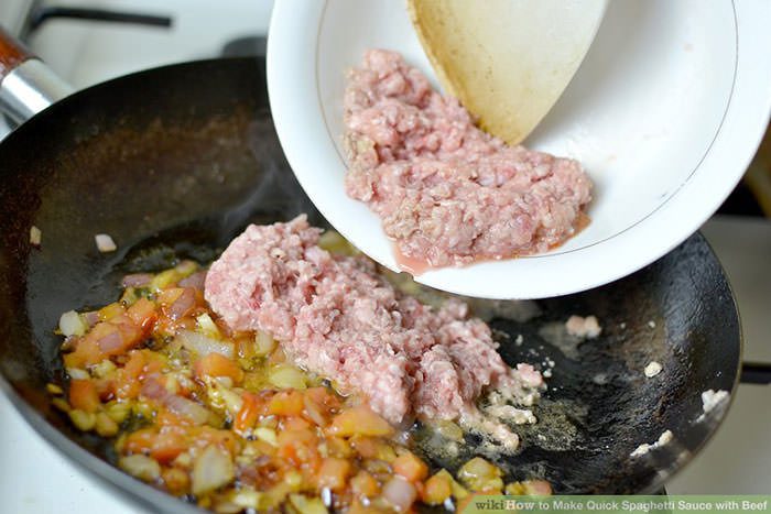 Cách làm mỳ Spaghetti thịt bò sốt cà chua với nồi Anod 1