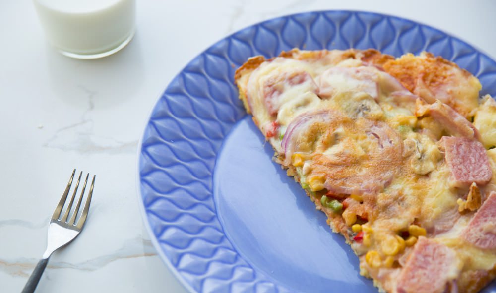 Cách làm pizza chỉ từ 1 bát cơm nguội và chảo chống dính 8