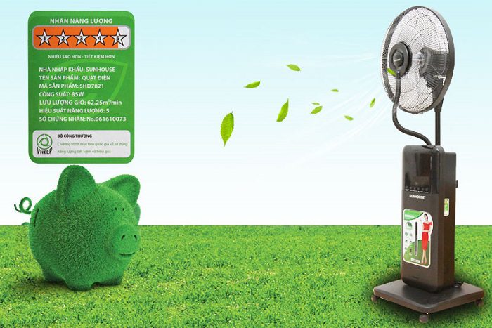 Đánh giá Quạt phun sương CHÍNH HÃNG SUNHOUSE SHD7821 1