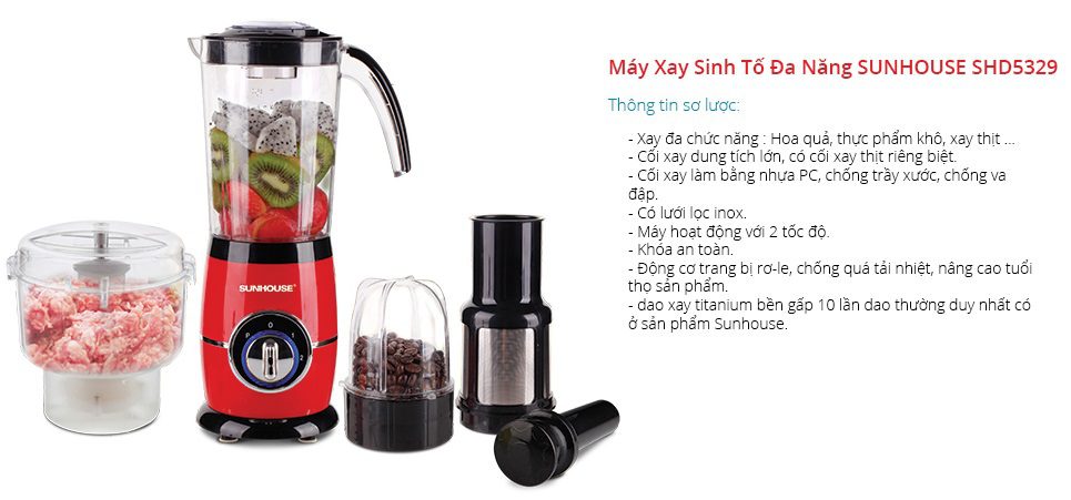 Hướng dẫn chọn loại máy xay phù hợp với nhu cầu sử dụng