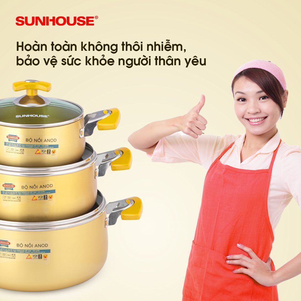 4 ƯU ĐIỂM ẤN TƯỢNG CỦA BỘ NỒI ANOD CHÍNH HÃNG SUNHOUSE 004