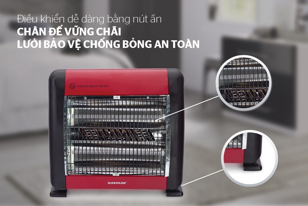 Sưởi điện hồng ngoại CHÍNH HÃNG SUNHOUSE SHD7013 03