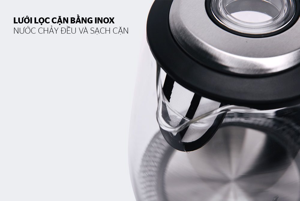 Ấm siêu tốc thủy tinh CHÍNH HÃNG SUNHOUSE SHD1217 03