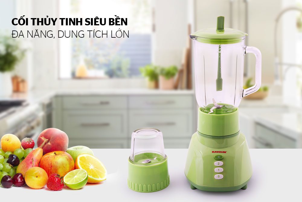 Máy xay sinh tố CHÍNH HÃNG SUNHOUSE SHD5112 xanh 01
