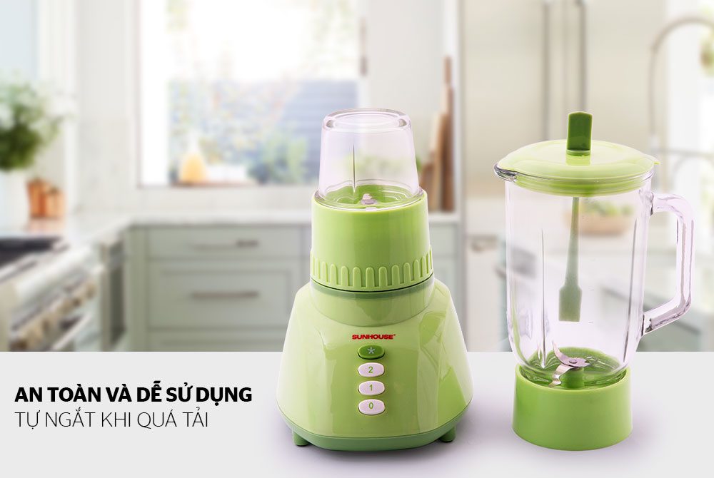 Máy xay sinh tố CHÍNH HÃNG SUNHOUSE SHD5112 xanh 05