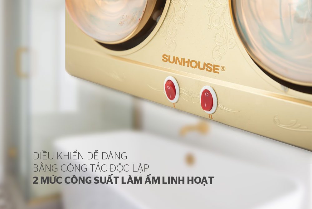 Đèn sưởi phòng tắm CHÍNH HÃNG SUNHOUSE SHD3812 02