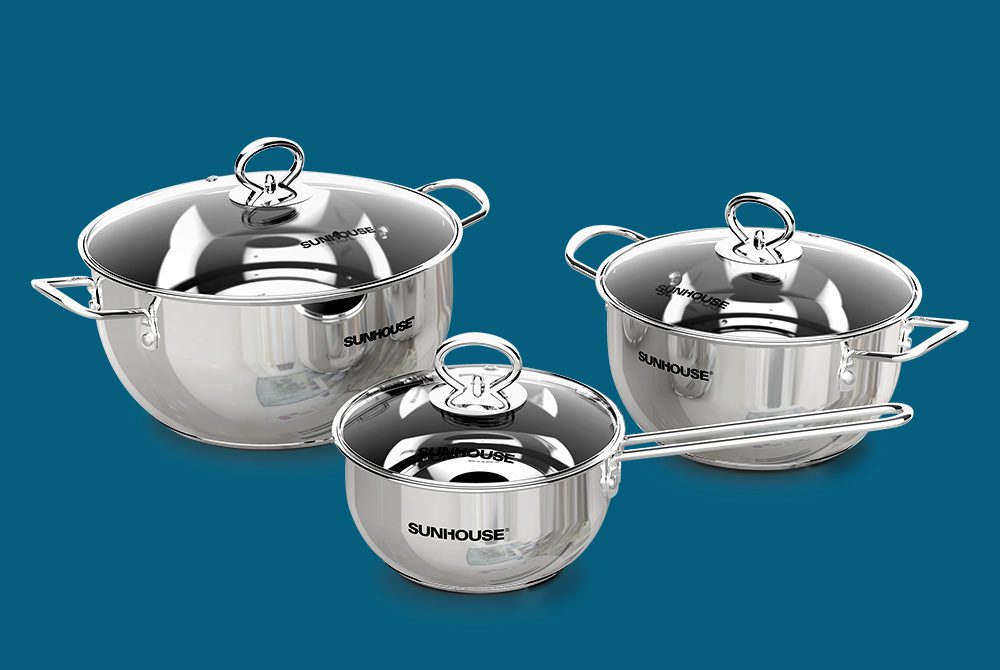 Bộ nồi Inox 3 đáy CHÍNH HÃNG SUNHOUSE SHG2303MSA 01