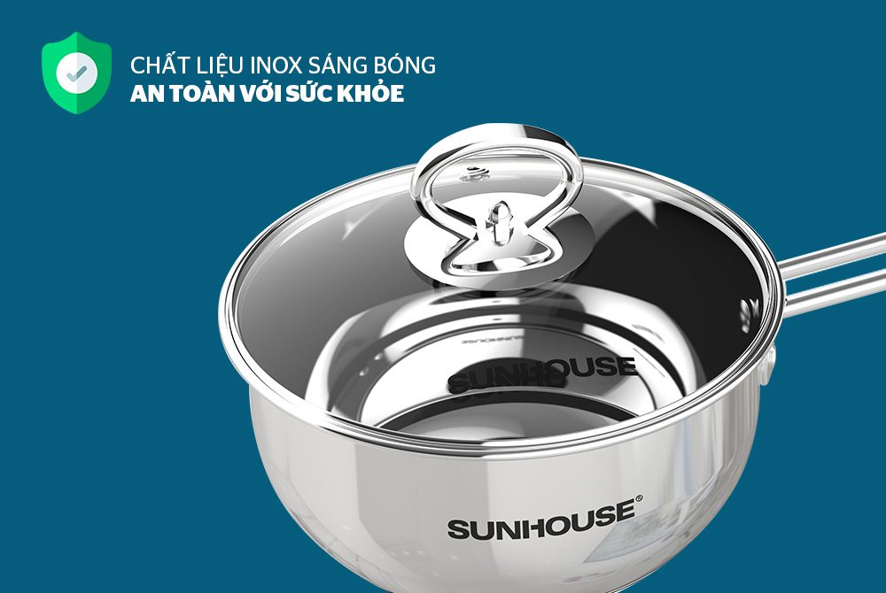 Bộ nồi Inox 3 đáy CHÍNH HÃNG SUNHOUSE SHG2303MSA 02