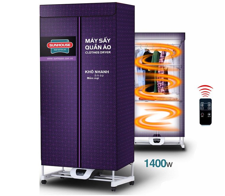 Máy sấy quần áo tốn điện không? 01