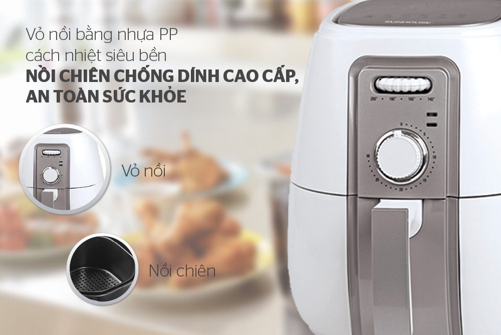 Những chú ý lần đầu sử dụng nồi chiên không dầu đúng cách 01