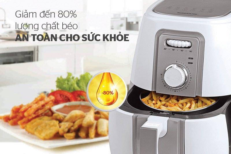 Những lỗi thường gặp khi sử dụng nồi chiên không dầu 03