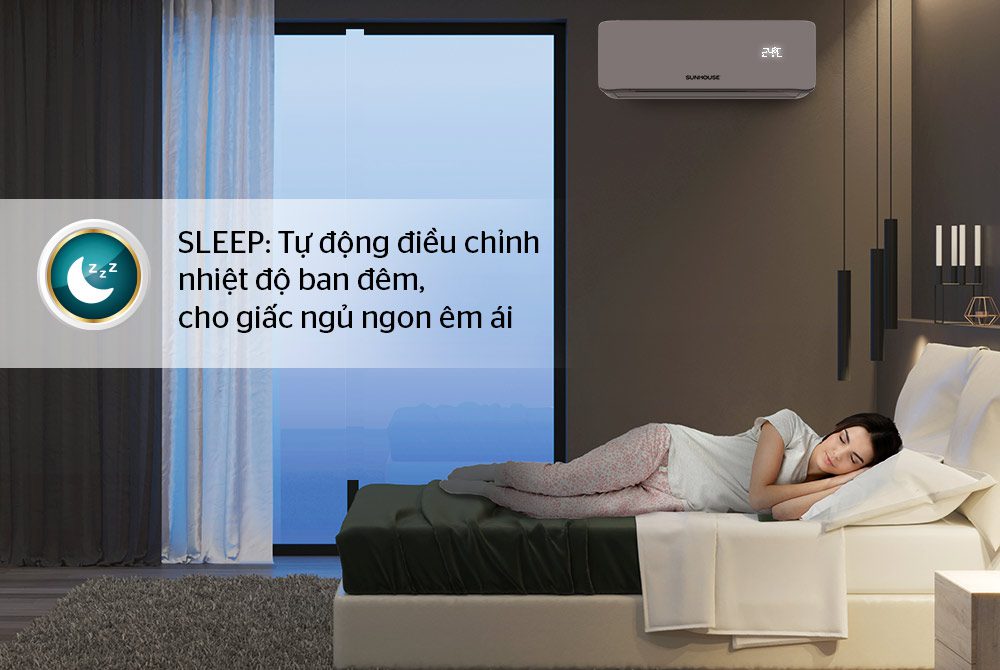 Điều hòa không khí một chiều 24000BTU CHÍNH HÃNG SUNHOUSE SHR-AW24C310 8
