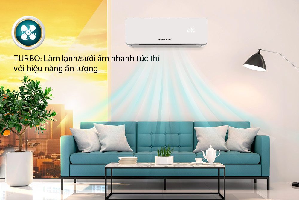 Điều hòa không khí hai chiều 9000BTU CHÍNH HÃNG SUNHOUSE SHR-AW12H310 7