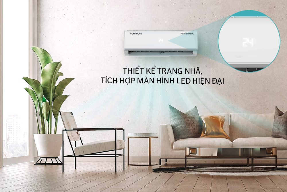 Điều hòa không khí một chiều INVERTER 18000BTU CHÍNH HÃNG SUNHOUSE SHR-AW18IC610 2