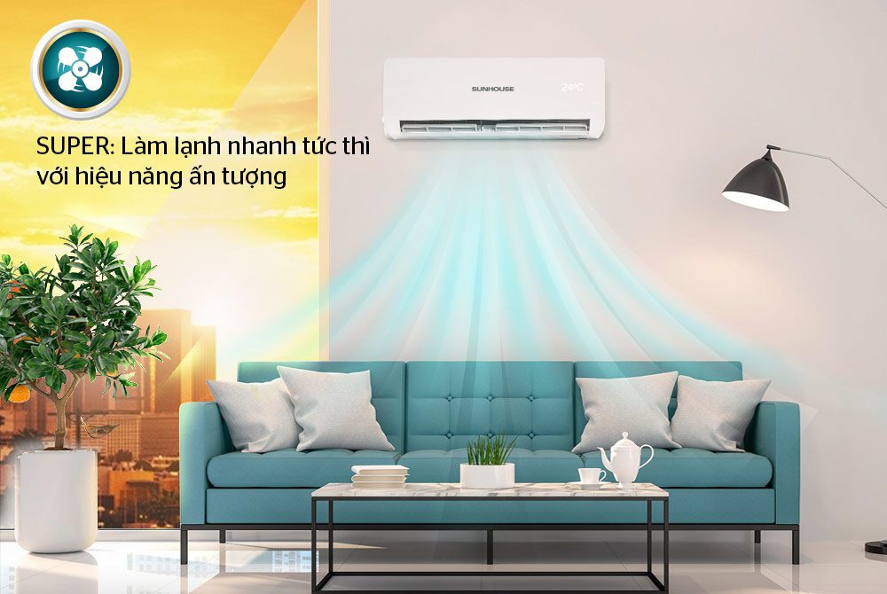 Điều hòa không khí một chiều 12000BTU CHÍNH HÃNG SUNHOUSE SHR-AW12C130 5