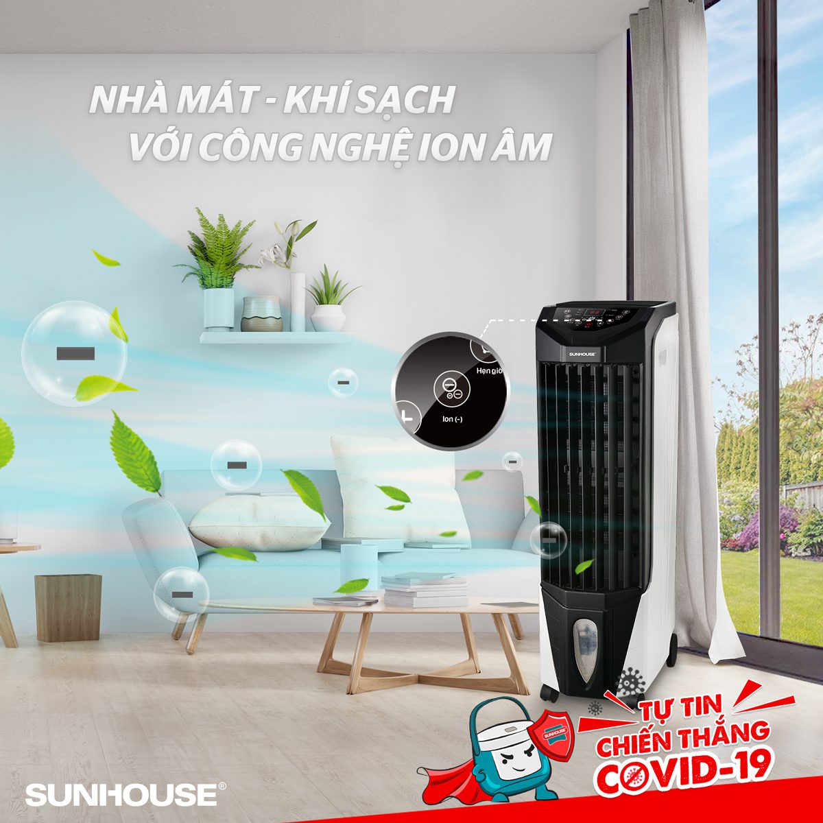 Quạt điều hòa – Lựa chọn tối ưu cho gia đình để hạn chế nguy cơ lây nhiễm Covid-19 trong ngày nóng 2