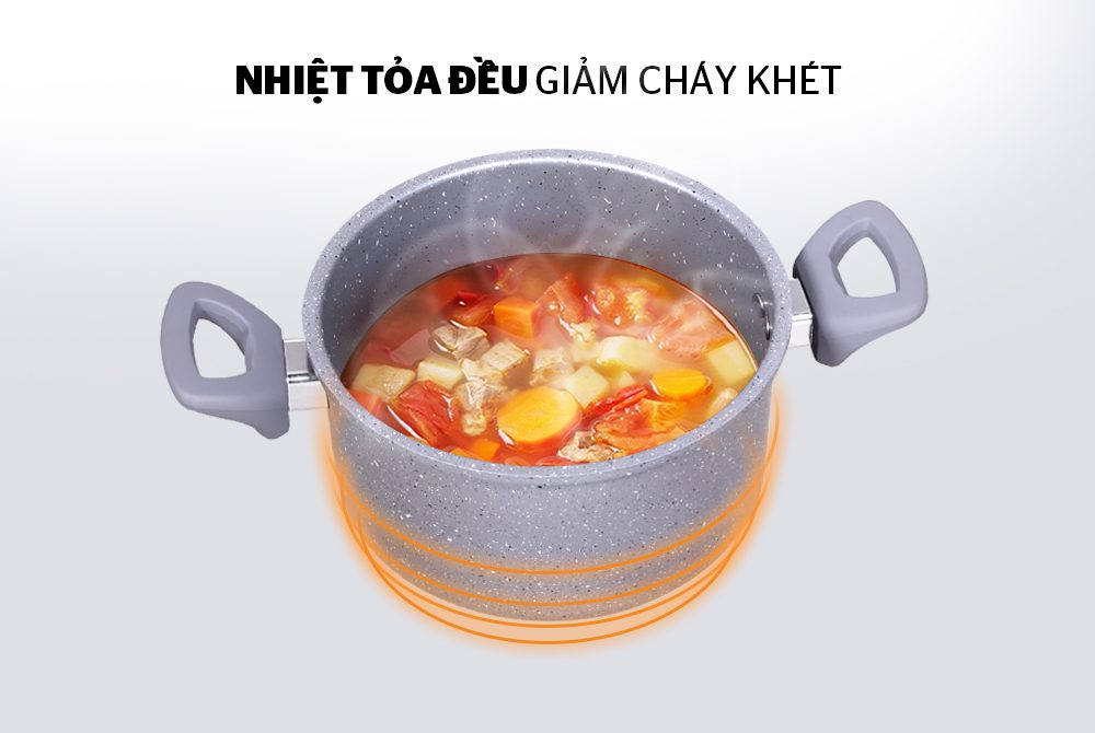 NỒI VÂN ĐÁ ĐÁY TỪ CHÍNH HÃNG SUNHOUSE SHG2016MMC 4