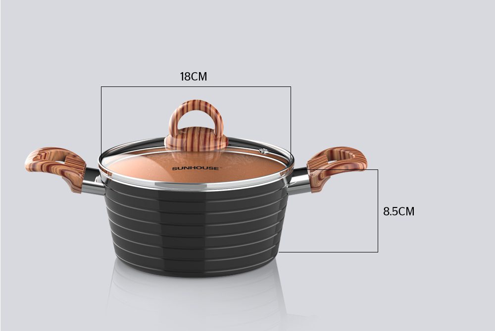 Nồi ceramic đáy từ CHÍNH HÃNG SUNHOUSE SHG2018MCA 2