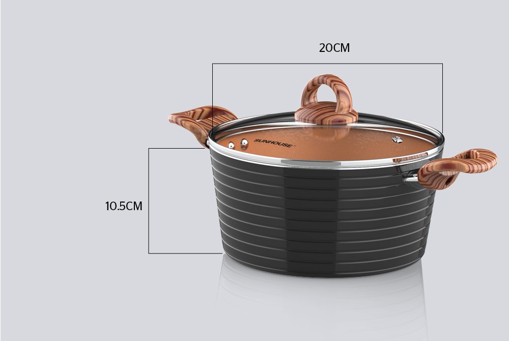 Nồi ceramic đáy từ CHÍNH HÃNG SUNHOUSE SHG2020MCA 2
